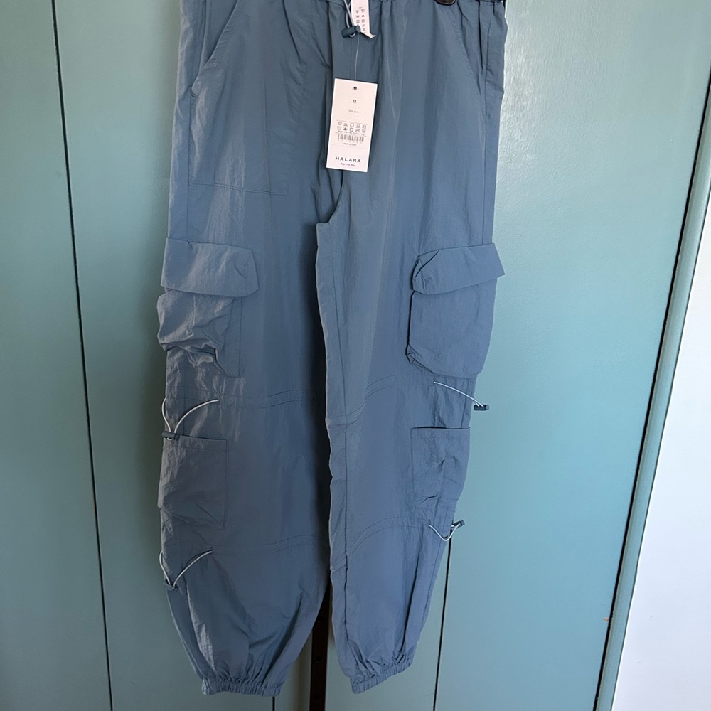 HALARA Light Blue Nylon Pants